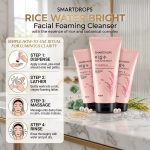 ClearGlow Rice Water Bright Face Wash (Pack of 3, 100ml Each)