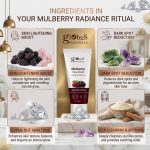 Globus Naturals Mulberry Fairness Face Wash (Pack of 3, 75g Each) - Image 5
