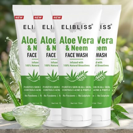 Elibliss Aloe Vera & Neem Purifying Gel Face Wash (Pack of 4)