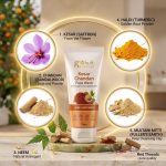 Globus Naturals Kesar Chandan Skin Lightening & Tan Removal Face Wash (75g × Pack of 3) - Image 3